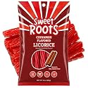 Sweet Roots Cinnamon Licorice Twists – 1 Bag (16 oz) – Jumbo Size Licorice Sticks | Vegan, Fat Free, Kosher | Soft Gourmet Licorice Candy with Cinnamon Flavor