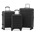 Sweetcrispy 3 Piece Expandable Luggage Set Hard