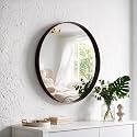 Sweetcrispy Round Wall Mirror 24 Inch, Bathroom Wall Circle Mirror