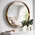Sweetcrispy Round Wall Mirror 30 Inch, Bathroom Wall Circle Mirror