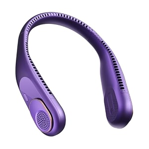 sweetfull portable neck fan 360 cooling bladeless personal fan  no hair twisting - 4000mah usb rechargeable wearable fan for travel birthday gifts for men women mom and dad