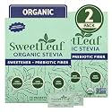 SweetLeaf Organic Stevia Powder Sweetener, Sugar Free - 70 Packets (2 Pack)