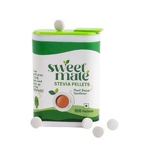 sweetmate stevia tablets 100 tabs pack 1 - 100 servingspack  plant based 100 natural sweetener  sugar free  diabetic friendly  zero calorie  vegan amp keto friendly  tastes just like sugar