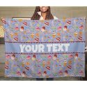 Sweets Kids Throw Blanket - Custom Personalized Fleece with Name, 30x40 in