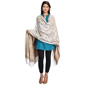swi stylish women39s kashmiri jamawar inspired shawl  warm silky soft polyester winter wrap 100x200 cm large designer shawl for ladies
