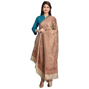swi stylish women39s kashmiri jamawar inspired shawl  warm silky soft polyester winter wrap 100x200 cm large designer shawl for ladies