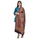 SWI STYLISH Women's Kashmiri Jamawar Inspired Shawl – Warm Silky Soft Polyester Winter Wrap (100x200 cm) Large Designer Shawl for Ladies