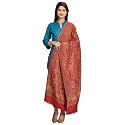 SWI STYLISH Women's Kashmiri Jamawar Inspired Shawl – Warm Silky Soft Polyester Winter Wrap (100x200 cm) Large Designer Shawl for Ladies