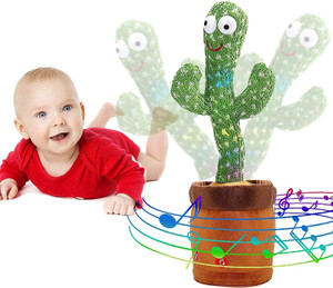 swidhar dancing cactus toy talking repeat singing sunny cactus toy 120 pcs songs for baby 15s record your sound sing repeatdancing recording led