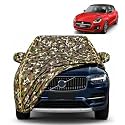 Swift 2024 100% Waterproof Car Cover | Dustproof Sun Protection Cover | Soft Cotton Lining | Triple Stitched | Mirror Pocket | Antenna Pocket | All Weather Body Cover (Army)