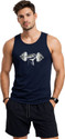 SwiftStyle Typography Men Round Neck Blue T-Shirt