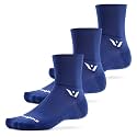 Swiftwick- ASPIRE (3 Pairs) Quarter Crew Cycling &amp; Trail Running Socks, Compression Fit
