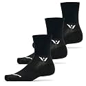 Swiftwick- ASPIRE (3 Pairs) Quarter Crew Cycling &amp; Trail Running Socks, Compression Fit