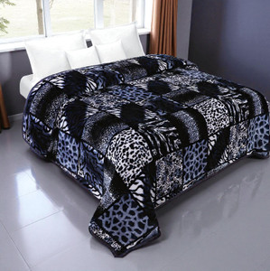 swikon star floral double mink blanket for  heavy winter