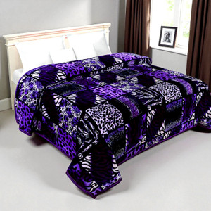 swikon star floral double mink blanket for heavy winter microfiber multicolor