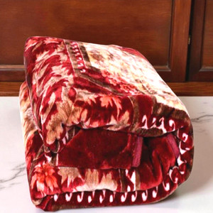 swikon star floral double mink blanket for heavy winter microfiber multicolor