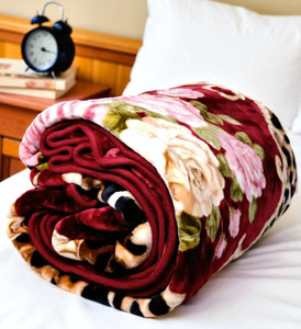 Swikon star Floral Single Mink Blanket for
