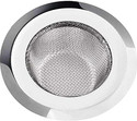 Swilco Kitchen Sink Stainless Steel Push Down Strainer (11 cm Set of 1)
