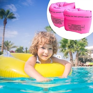 swimming arm bands for kids adults  arm floats  swim wings  swim float band  floater sleeves swimming rings pink