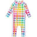 SwimZip UPF50+ Girls' Long Sleeve One Piece Swimsuit, Kids Bathing Suit