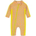 SwimZip UPF50+ Girls' Long Sleeve One Piece Swimsuit, Kids Bathing Suit