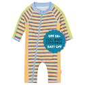 SwimZip UPF50+ Girls' Long Sleeve One Piece Swimsuit, Kids Bathing Suit