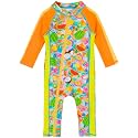 SwimZip UPF50+ Girls' Long Sleeve One Piece Swimsuit, Kids Bathing Suit