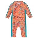 SwimZip UPF50+ Girls' Long Sleeve One Piece Swimsuit, Kids Bathing Suit