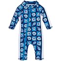 SwimZip UPF50+ Girls' Long Sleeve One Piece Swimsuit, Kids Bathing Suit