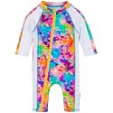 SwimZip UPF50+ Girls' Long Sleeve One Piece Swimsuit, Kids Bathing Suit