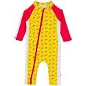 SwimZip UPF50+ Girls' Long Sleeve One Piece Swimsuit, Kids Bathing Suit