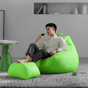 swiner 4xl bean bag footstool  with bean filling green