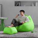 Swiner XXXL 3XL Bean Bag with Footrest & Cushion Ready to Use with Beans (Green-3XL) Bean Bag Footstool  With Bean Filling (Green)