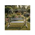 Swing India Indoor and Outdoor Stainless Steel Swing with Hammock Chair 2-Seater Jhula, High-Strength Iron, 350 kg Capacity | Beautiful, Comfortable Seating for Your Dream Home.