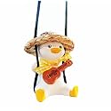 Swinging Duck Car Hanging Ornament Cute Car Decor Rear View Mirror Accessories Car Mirror Hanging Accessories Car Pendant Interior Car Accessories for Women Car Charm Car Mirror Accessories(Guitar)