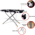 SWINGISH by NA wooden Self Standing Folding Ironing Board (Colour May Vary, Multi Colour) Ironing Board