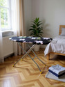 SWINGISH by SWINGISH wooden Self Standing Folding Ironing Board (Color May Vary, Multi-Color) Ironing Board