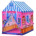 Jumbo Size Extremely Light Weight , Water Proof Kids Princess theme play theme tent house for Kids up to 10 Year Old Girls and Boys Multi color