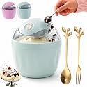 Swirl Cup - 2027 New Swirl Cup Ice Cream Maker with Fork & Spoon (Green)
