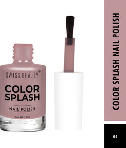 swiss beauty color splash high shine long lasting nail polish pack of 2- shade-04 11ml