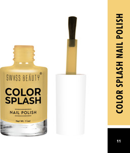 swiss beauty color splash high shine long lasting nail polish pack of 2- shade-11 11ml
