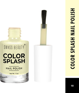 swiss beauty color splash high shine long lasting nail polish pack of 2- shade-18 11ml