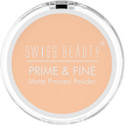 SWISS BEAUTY Prime & Fine Matte Pressed Powder | Oil Control Smooth Finish | All Skin Compact