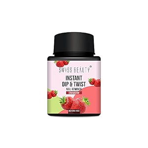 swiss beauty instant dip amp twist nail remover strawberry fresh 80ml