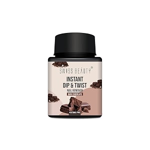 swiss beauty instant dip amp twist nail remover dark chocolate 80ml