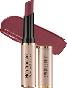 swiss beauty non transfer waterproof lipstick  matte finish long lasting  with jojoba oil