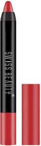 swiss beauty non transfer matte crayon lipstick  waterproof smudgeproof  long stay
