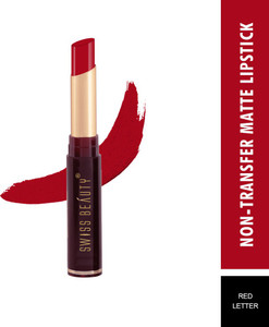 swiss beauty non_transfer matte lipstick sb-209-16 red letter 2 g