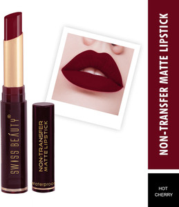 swiss beauty non_transfer matte lipstick sb-209-04 hot cherry 2 g