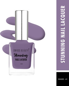 swiss beauty stunning nail polish sb-105-41  long lasting  grey shark